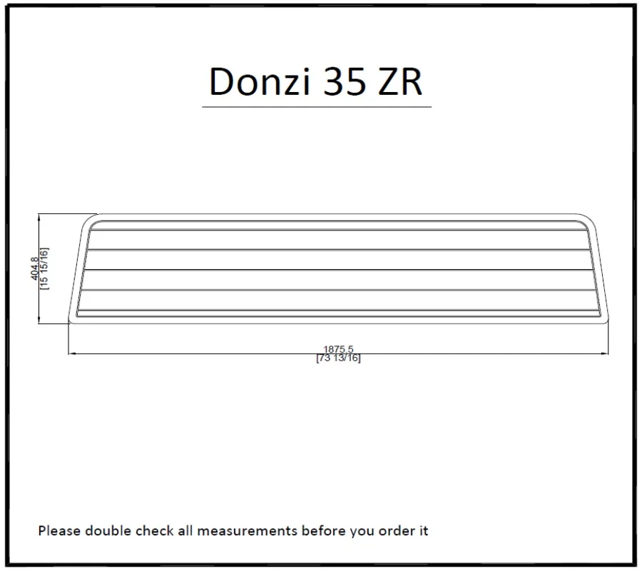 Donzi 35 ZR Swim Platform Pad Boat EVA Teak Decking 1/4" 6mm
Donzi 35 ZR Swim Platform Pad Boat EVA Teak Decking 1/4" 6mm
