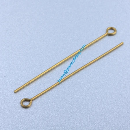 Jewelry Making findings Raw Brass Eye Pins ;Scarf Pins findings 0.7*43mm shipping free
Jewelry Making findings Raw Brass Eye Pins ;Scarf Pins findings 0.7*43mm shipping free