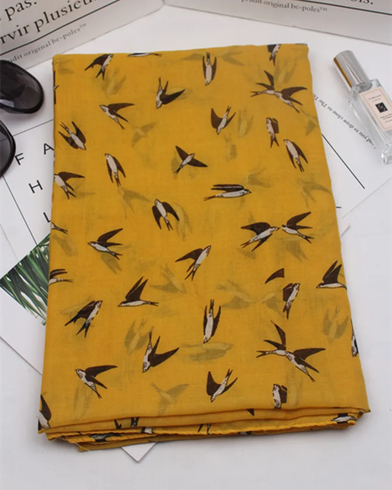New Fashion Swallow Print Scarf Shawls Wraps Women Bird Animal Pattern Muffler Hijab 10pcs/Lot Wholesale
New Fashion Swallow Print Scarf Shawls Wraps Women Bird Animal Pattern Muffler Hijab 10pcs/Lot Wholesale