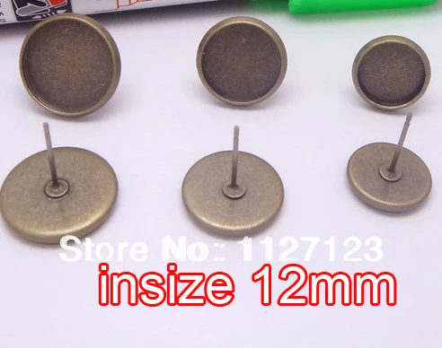 antique bronze 100pcs 12mm earring cabochon cameo setting earring blanks post with bullet stoppers studs diy findings
antique bronze 100pcs 12mm earring cabochon cameo setting earring blanks post with bullet stoppers studs diy findings