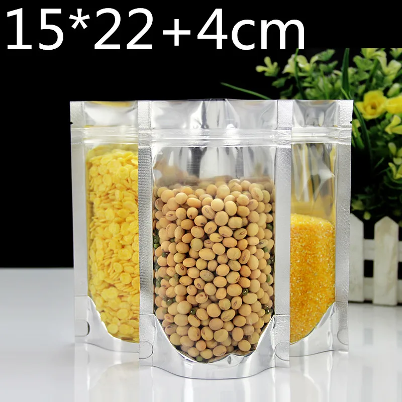 Stand up 15x22+4cm Clear Plastic Aluminum Foil Package Packing Mylar Bag Self Sealing ZIpper Zip Lock Packaging Bag
Stand up 15x22+4cm Clear Plastic Aluminum Foil Package Packing Mylar Bag Self Sealing ZIpper Zip Lock Packaging Bag
