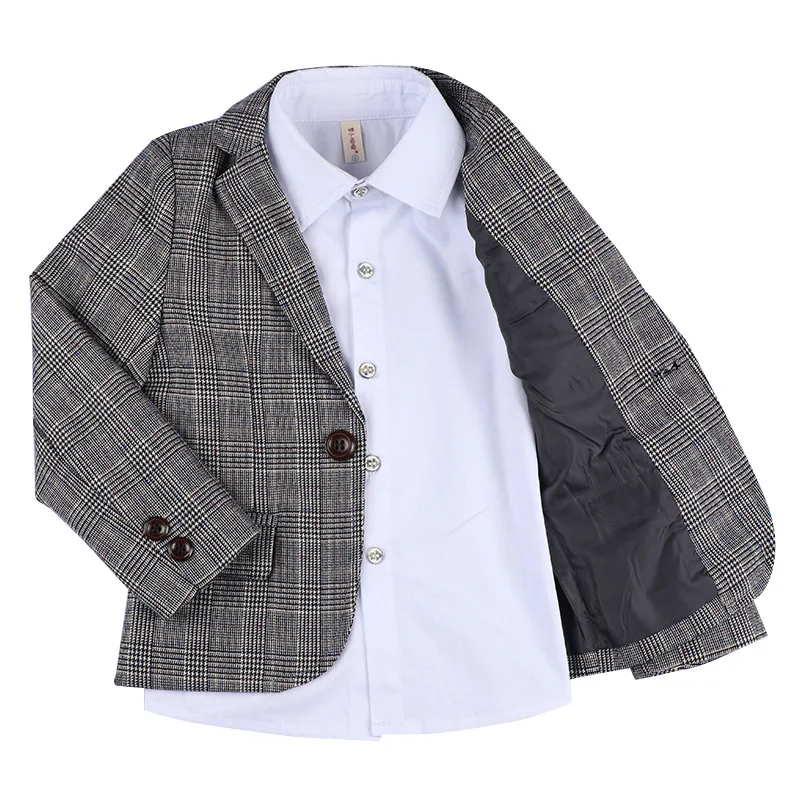Boys Plaid Formal Dance Dresses Wedding Party Suits Children Blazer Vest Pants 3PCS Clothing Sets Kids Performances Prom Costume
Boys Plaid Formal Dance Dresses Wedding Party Suits Children Blazer Vest Pants 3PCS Clothing Sets Kids Performances Prom Costume