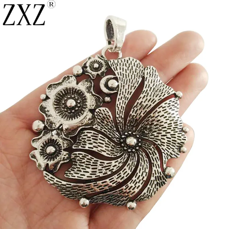 ZXZ 2pcs Large Boho Flower Charms Pendants for Necklace Jewelry Making Findings 68x65mm
ZXZ 2pcs Large Boho Flower Charms Pendants for Necklace Jewelry Making Findings 68x65mm