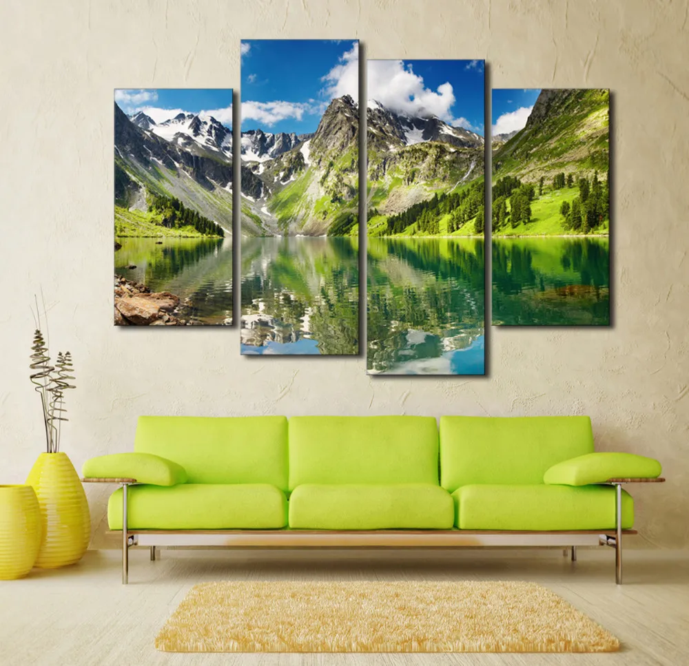 Angel's Art Unframed 4pcs/Set Mountains With Green Lake Modern HD Canvas Painting
Angel's Art Unframed 4pcs/Set Mountains With Green Lake Modern HD Canvas Painting