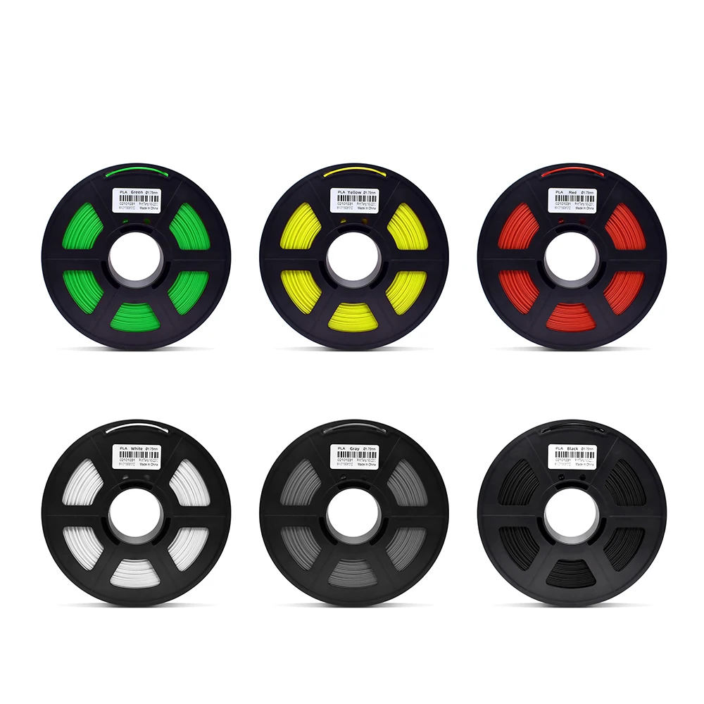 0.5KG 3d printing Material filament PLA 1.75mm White/Black/Red/Yellow/Green for a6 a8 ender-3 CR-10 CR-10S pro 3D printer parts
0.5KG 3d printing Material filament PLA 1.75mm White/Black/Red/Yellow/Green for a6 a8 ender-3 CR-10 CR-10S pro 3D printer parts