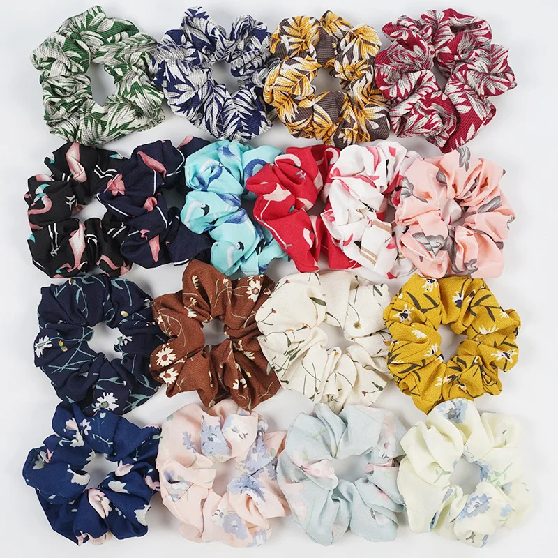 2019 New Chiffon Printing Hair Scrunchies Ponytail Holder Soft Stretchy Hair Ties Elastics Hair Bands For Girls Accessories
2019 New Chiffon Printing Hair Scrunchies Ponytail Holder Soft Stretchy Hair Ties Elastics Hair Bands For Girls Accessories