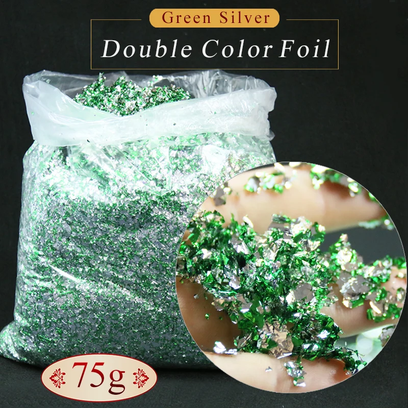 A new gold leaf decoration product, Double color Green-Silver foil, gilding gilded painting and glass painting
A new gold leaf decoration product, Double color Green-Silver foil, gilding gilded painting and glass painting