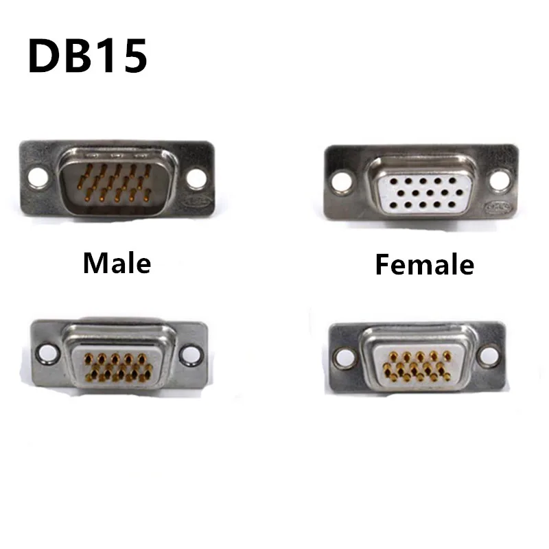 20pcs DB15 3 Rows Parallel VGA Port 15 Pin D Sub Male Solder with Connector Plastic Shell Cover
20pcs DB15 3 Rows Parallel VGA Port 15 Pin D Sub Male Solder with Connector Plastic Shell Cover
