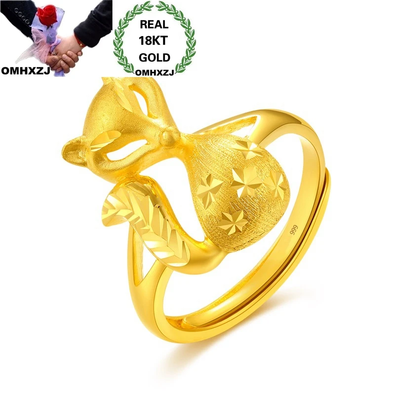 OMHXZJ Wholesale European Fashion Hot Jewelry Woman Girl Party Birthday Wedding Gift Vintage Fox Resizable 18KT Gold Ring RR969
OMHXZJ Wholesale European Fashion Hot Jewelry Woman Girl Party Birthday Wedding Gift Vintage Fox Resizable 18KT Gold Ring RR969