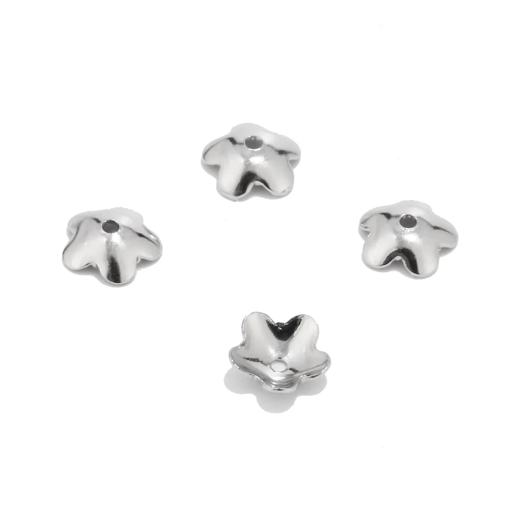 100pcs Stainless Steel Flower Beads Caps 6mm/7.5mm for Jewelry Making Supplies
100pcs Stainless Steel Flower Beads Caps 6mm/7.5mm for Jewelry Making Supplies