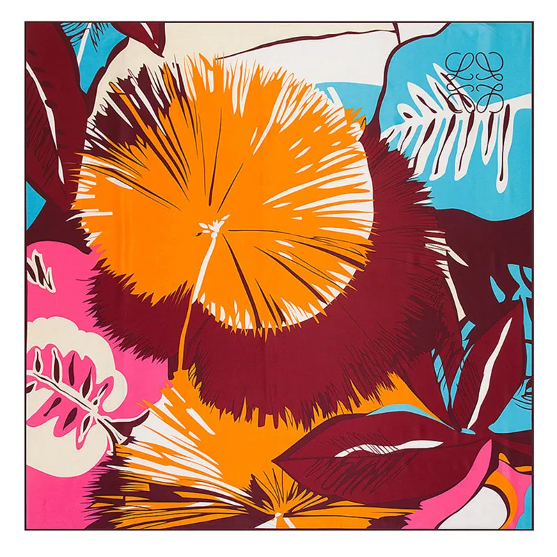 Fashion Luxury Brand Silk Scarf Women Rainforest Print Square Towel Scarf Soft Twill 100% Silk Spring Shawl 130x130cm
Fashion Luxury Brand Silk Scarf Women Rainforest Print Square Towel Scarf Soft Twill 100% Silk Spring Shawl 130x130cm