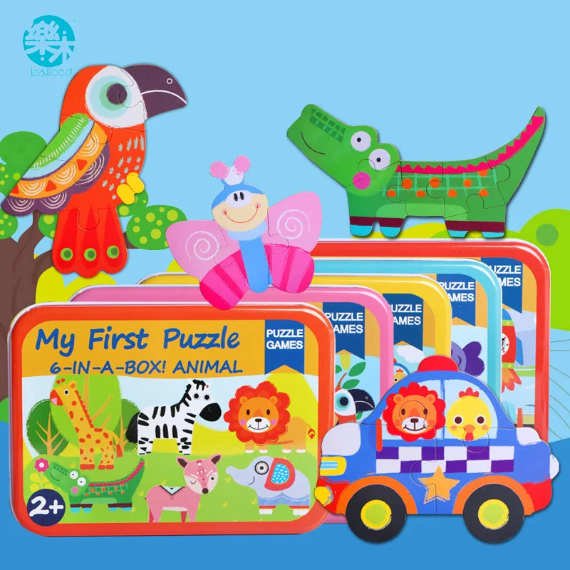 Logwood Wooden Toy Wooden Puzzle 6 in 1 Box Cartoon Animal 3D Puzzle Toy Montessori Children's Education Toys Gift for Children
Logwood Wooden Toy Wooden Puzzle 6 in 1 Box Cartoon Animal 3D Puzzle Toy Montessori Children's Education Toys Gift for Children