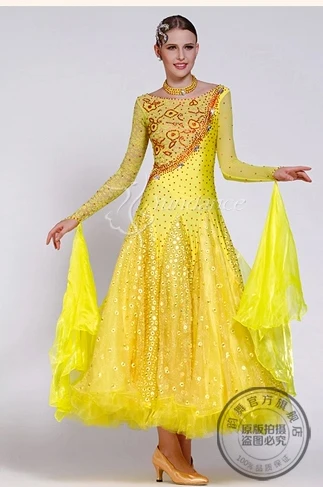 customize elegant yellow kid rhinestone Waltz tango Fox trot ballroom Quick step dress competition for black pool
customize elegant yellow kid rhinestone Waltz tango Fox trot ballroom Quick step dress competition for black pool