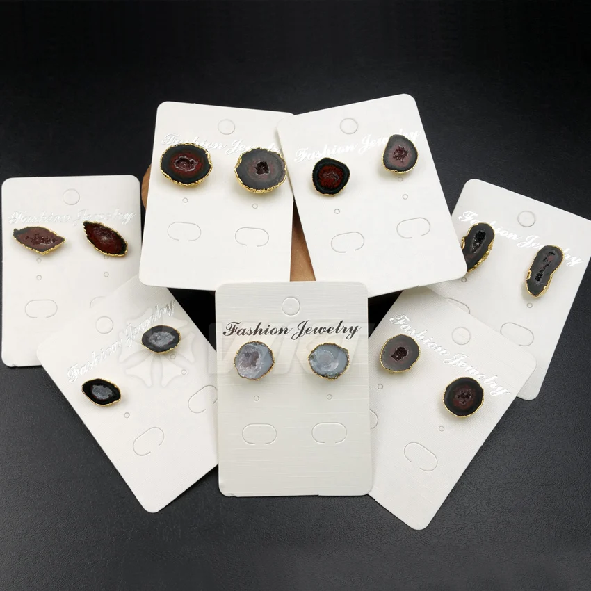 WT-E330 Wholesale Natural Geode Quartz Stone Earrings High Quality Geode A-gate With Gold Color For Women Earrings Jewelry
WT-E330 Wholesale Natural Geode Quartz Stone Earrings High Quality Geode A-gate With Gold Color For Women Earrings Jewelry