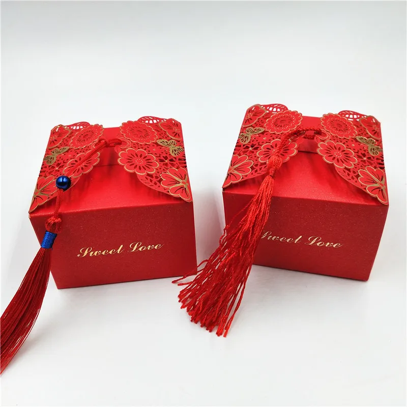 50pcs/lot 9x9x6cm Romantic Paper Cardboard Jewelry Packaging Box With Free Satin Ribbon Red Tassel Strings And Blue Beads Boxes
50pcs/lot 9x9x6cm Romantic Paper Cardboard Jewelry Packaging Box With Free Satin Ribbon Red Tassel Strings And Blue Beads Boxes