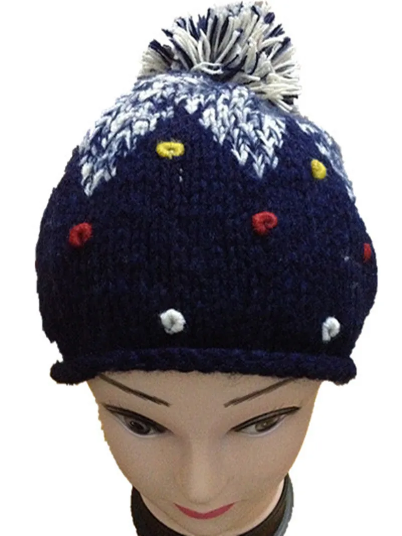 BomHCS Autumn Winter Dark Blue Star Flower Beanie 100% Handmade Knitted Hats Women Warm Cap
BomHCS Autumn Winter Dark Blue Star Flower Beanie 100% Handmade Knitted Hats Women Warm Cap