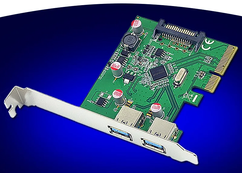 2 Port USB3.1 10Gb Type-A PCI-Express Expansion Card Chipset for ASMedia ASM1142
2 Port USB3.1 10Gb Type-A PCI-Express Expansion Card Chipset for ASMedia ASM1142