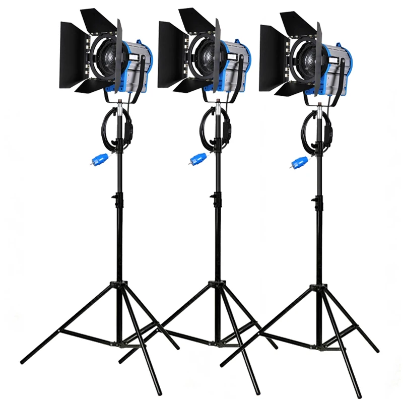 Photo Studio 3x 650W / 1000W Continous Lighting Fresnel Light +2.8M Stand Kit Video Spotlight Spot Light Set for Film Television
Photo Studio 3x 650W / 1000W Continous Lighting Fresnel Light +2.8M Stand Kit Video Spotlight Spot Light Set for Film Television