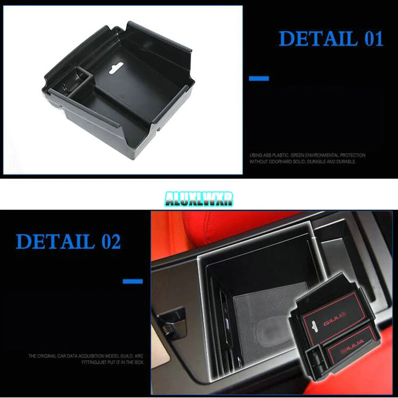 Car-styling Armrest Boxes The Central Content Box Store Content Box fit for Alfa Romeo Giulia 2017 2018 Car Accessories
Car-styling Armrest Boxes The Central Content Box Store Content Box fit for Alfa Romeo Giulia 2017 2018 Car Accessories