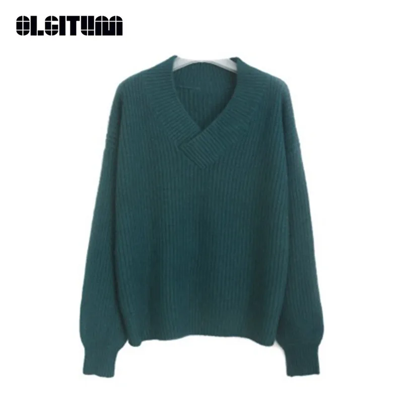 New 2020 Autumn and Winter Lazy Style Lantern Sleeve Sweater Pullover Women V-neck Loose Slim Bottoming Knit Sweater Mujer SW923
New 2020 Autumn and Winter Lazy Style Lantern Sleeve Sweater Pullover Women V-neck Loose Slim Bottoming Knit Sweater Mujer SW923