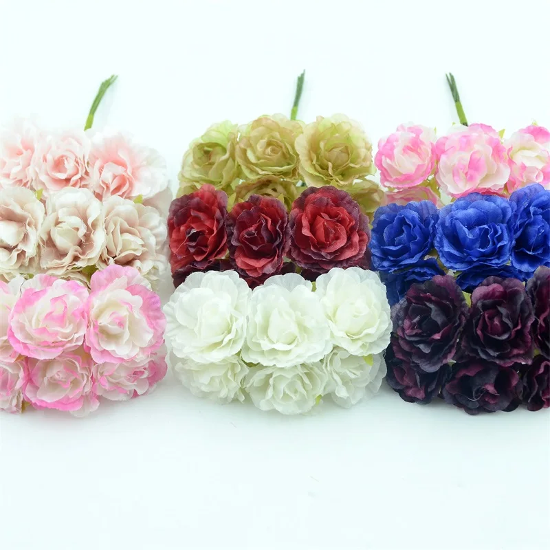 6 pieces of silk handmade artificial bouquet wedding decoration family garden tea table vase flower arrangement DIY walnut decal
6 pieces of silk handmade artificial bouquet wedding decoration family garden tea table vase flower arrangement DIY walnut decal