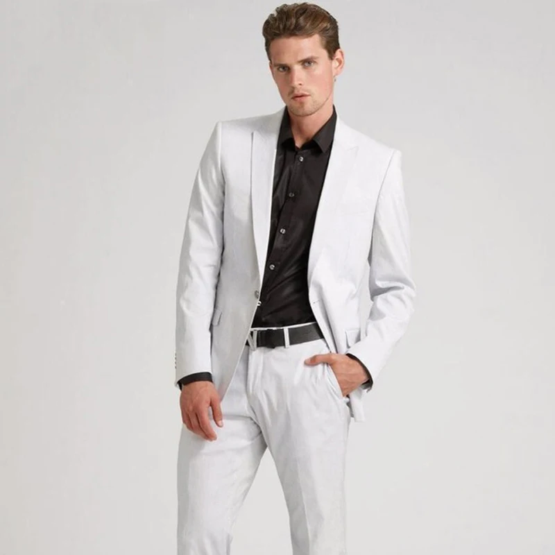 Slim Fit White Men Suits Wedding Tuxedos Groom Wear 2 Pieces (Jacket+Pants) Bridegroom Prom Suit Blazer Costume Homme Best Man
Slim Fit White Men Suits Wedding Tuxedos Groom Wear 2 Pieces (Jacket+Pants) Bridegroom Prom Suit Blazer Costume Homme Best Man
