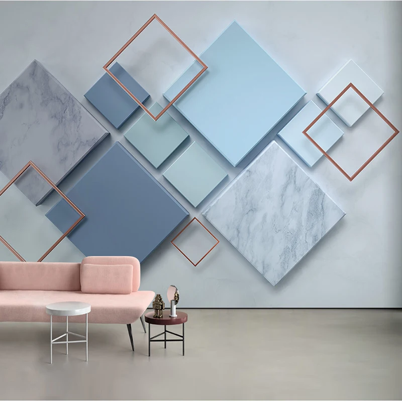 Modern Minimalist Geometric Blue 3D Stereo Large Mural Wall Cloth European style Living Room TV Background Wall Decor Wall Paper
Modern Minimalist Geometric Blue 3D Stereo Large Mural Wall Cloth European style Living Room TV Background Wall Decor Wall Paper