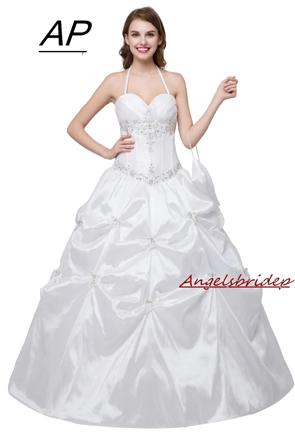 ANGELSBRIDEP Quinceanera Dresses For 15 Party Formal Halter White Debutante Gown Embroidery Floor-Length Vestidos De Quinceanera
ANGELSBRIDEP Quinceanera Dresses For 15 Party Formal Halter White Debutante Gown Embroidery Floor-Length Vestidos De Quinceanera
