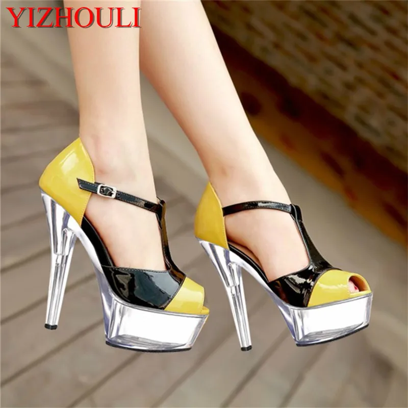 Women's high heels stilettos open-toed sandals fashion red wedding platform shoes 15cm
Women's high heels stilettos open-toed sandals fashion red wedding platform shoes 15cm