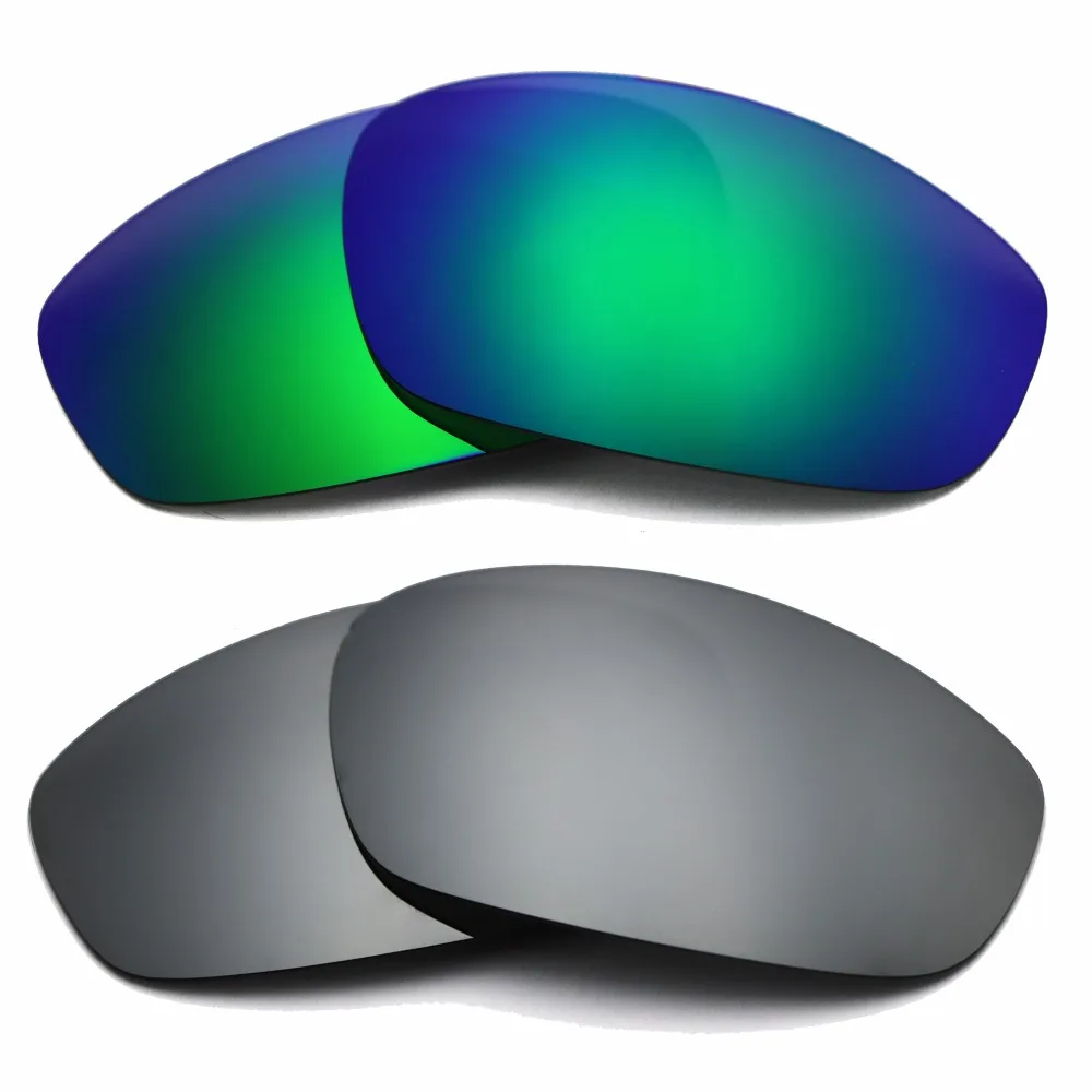 Silver Mirrored & Green Mirrored Polarized Replacement Lenses for Straight Jacket 2007 Frame 100% UVA & UVB
Silver Mirrored & Green Mirrored Polarized Replacement Lenses for Straight Jacket 2007 Frame 100% UVA & UVB