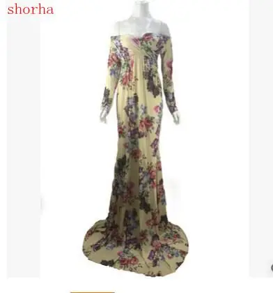 European printed pregnant women long-sleeved dresses Maternty Dress Photography Props Stretch Cotton Pregnant Dress
European printed pregnant women long-sleeved dresses Maternty Dress Photography Props Stretch Cotton Pregnant Dress
