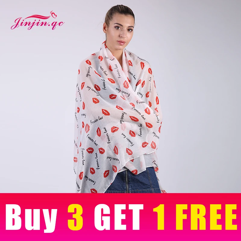 Jinjin.QC Fashion Women Sexy lips Print Scarf Scarves and Wraps Autumn Pashmina Warm Bandana Lady Jersey Hijab Valentine's Gifts
Jinjin.QC Fashion Women Sexy lips Print Scarf Scarves and Wraps Autumn Pashmina Warm Bandana Lady Jersey Hijab Valentine's Gifts