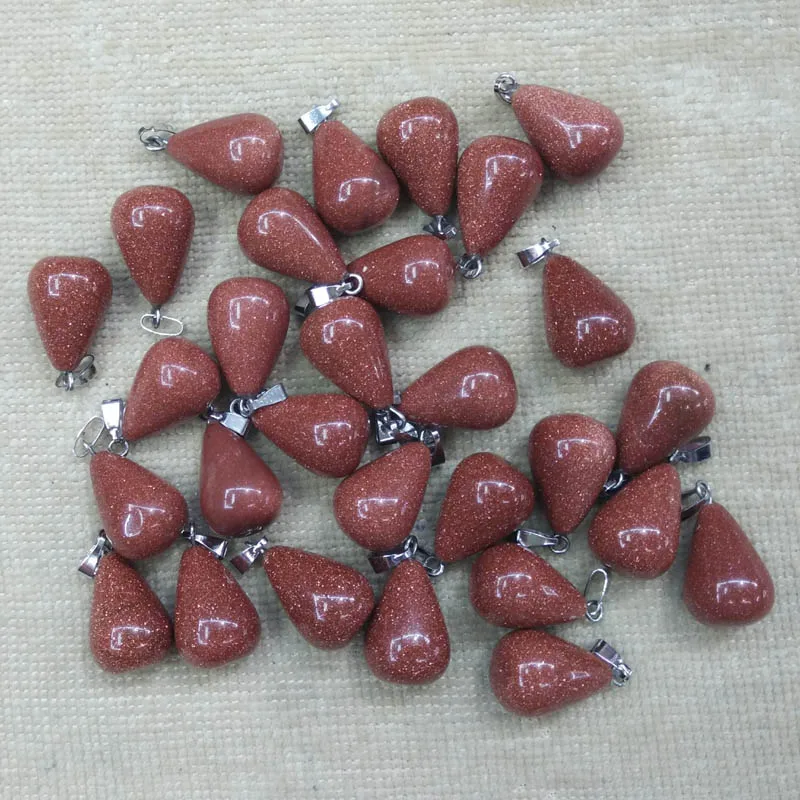Wholesale 50pcs/lot good quality gold color sand stone water drop Pendants for men and women jewelry marking Free Shipping
Wholesale 50pcs/lot good quality gold color sand stone water drop Pendants for men and women jewelry marking Free Shipping