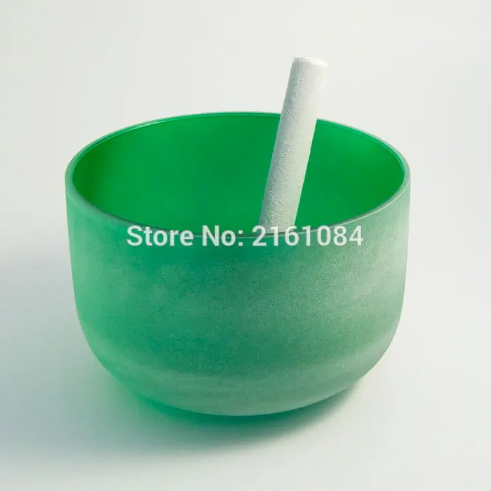 12" Green Color F Heart Chakra Frosted Quartz Crystal Singing Bowl with free suede and o-ring
12" Green Color F Heart Chakra Frosted Quartz Crystal Singing Bowl with free suede and o-ring