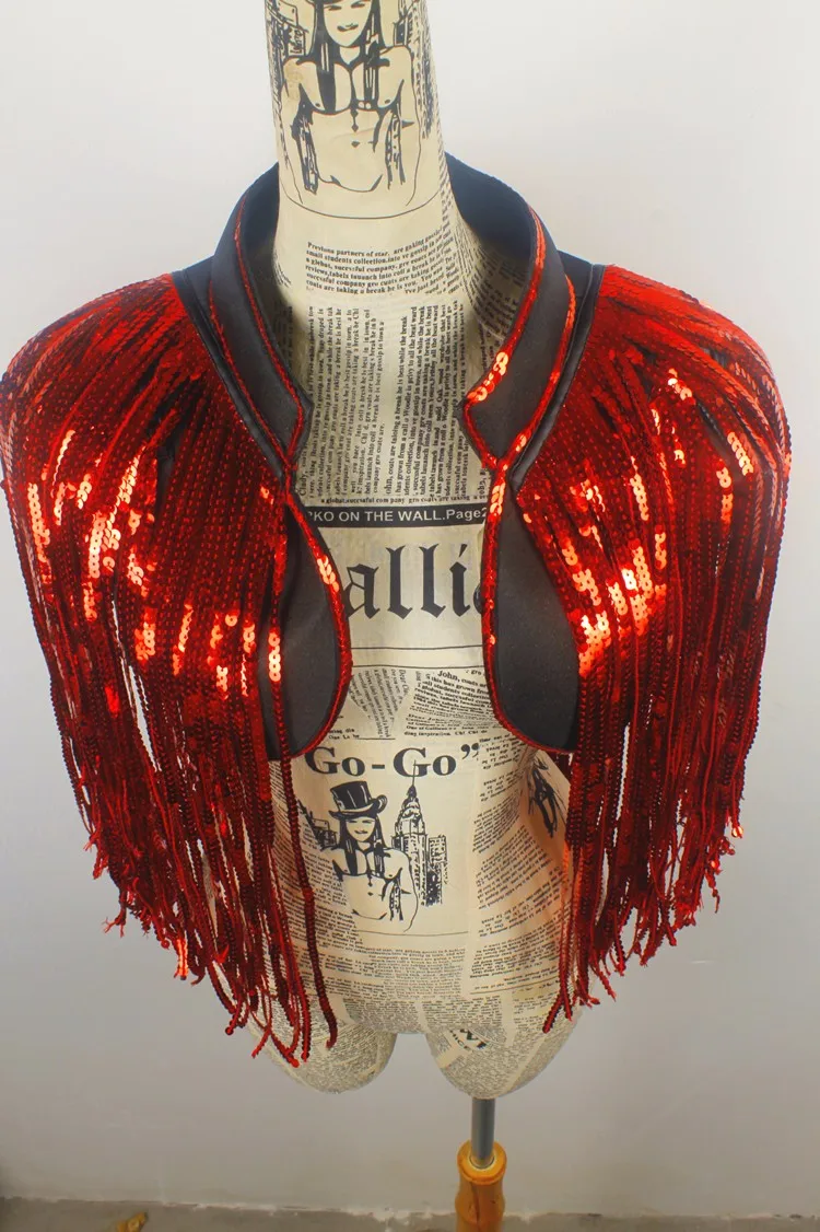 New Sequins Tassels Coat Nightclub Bar Performance Jacket Stage Outfits DS Female Singers Waistcoat Jazz Modern Dance Costume
New Sequins Tassels Coat Nightclub Bar Performance Jacket Stage Outfits DS Female Singers Waistcoat Jazz Modern Dance Costume