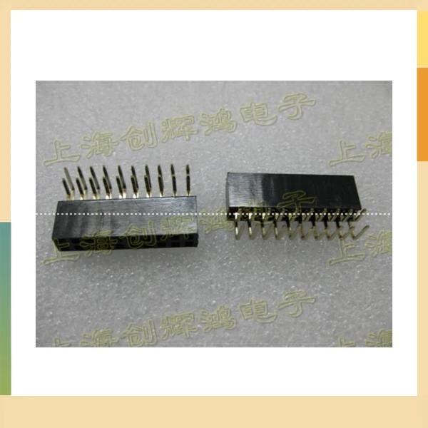 2 * 10P Double Cab 2X10 double row female 2X10 double row of curved mother Pitch 2.54MM
2 * 10P Double Cab 2X10 double row female 2X10 double row of curved mother Pitch 2.54MM