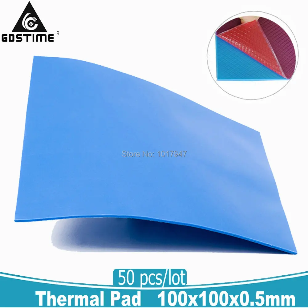 50 Pieces 100x100x0.5mm GPU CPU Heatsink Cooling Thermal Conductive Silicone Pad 0.5mm
50 Pieces 100x100x0.5mm GPU CPU Heatsink Cooling Thermal Conductive Silicone Pad 0.5mm