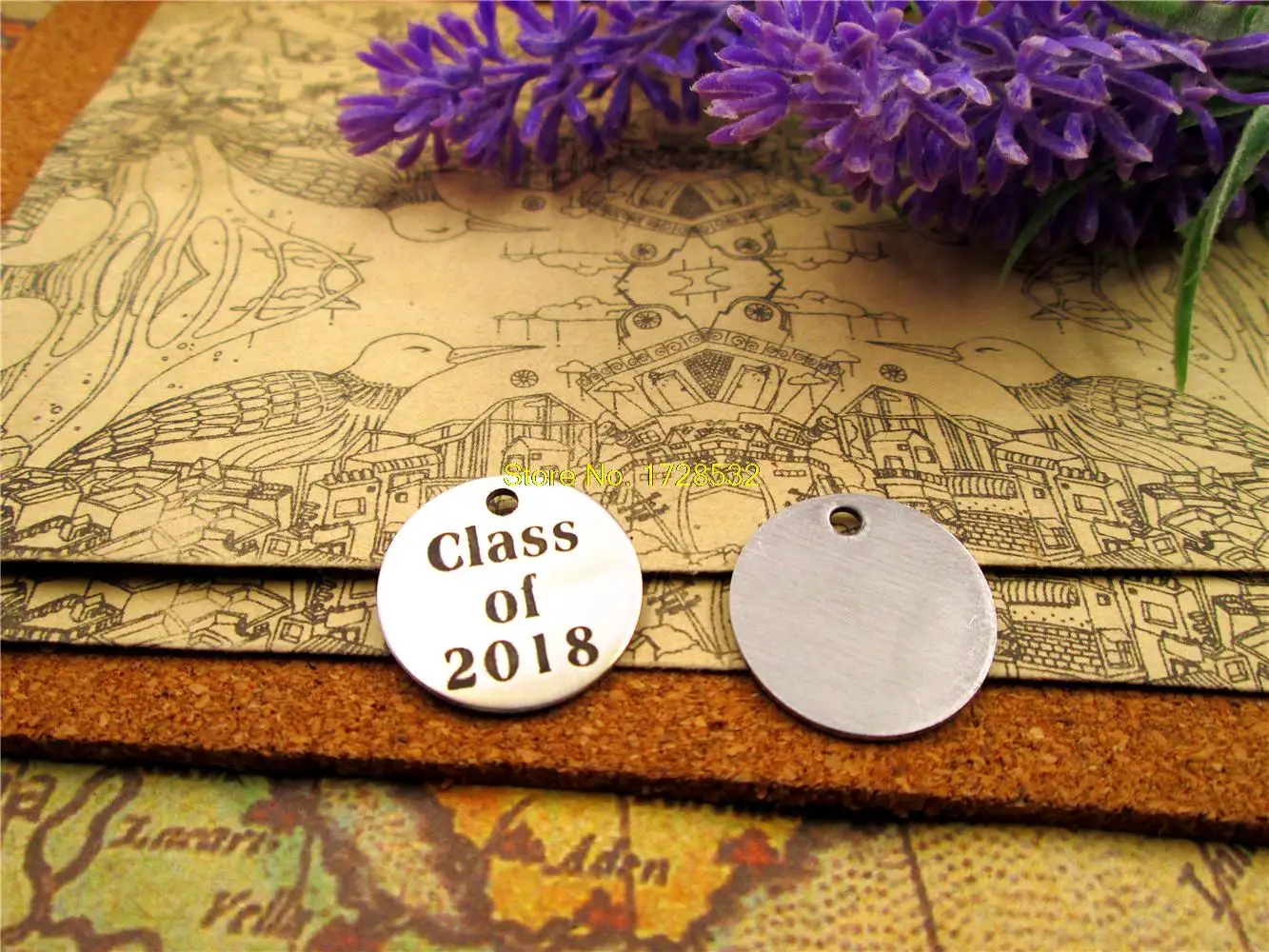 20pcs--20mm stainless steel circle round "class of 2018" version 2 one side DIY Charms Pendants
20pcs--20mm stainless steel circle round "class of 2018" version 2 one side DIY Charms Pendants