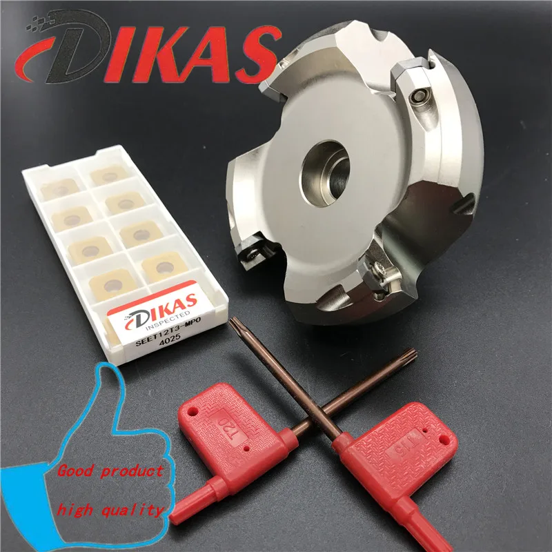 1PCS Milling cutter holder ASX445-80D27d50L4T and 10pcs SEET12T3-MPO 4025 Carbide Milling Cutter Milling Tools (Set)
1PCS Milling cutter holder ASX445-80D27d50L4T and 10pcs SEET12T3-MPO 4025 Carbide Milling Cutter Milling Tools (Set)