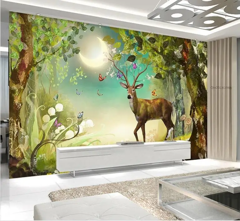 custom japanese wallpaper Light under the elk forest wall papers home decor living room wallpaper modern
custom japanese wallpaper Light under the elk forest wall papers home decor living room wallpaper modern
