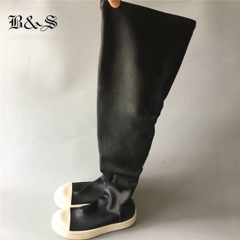 Black& Street Knee High Women Sock Boots classical stretch fabric+ leather Slim Fit winter Boots
Black& Street Knee High Women Sock Boots classical stretch fabric+ leather Slim Fit winter Boots