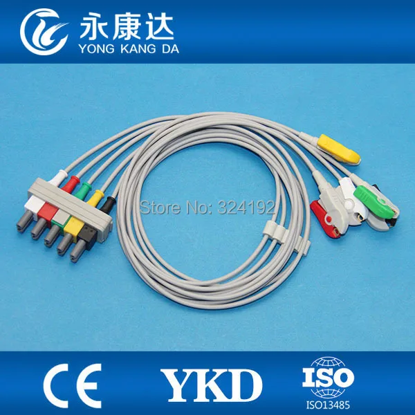 5-проводной кабель для ЭКГ с IEC, зажим для кабеля монитора ЭКГ для Datex-Ohmeda
5-проводной кабель для ЭКГ с IEC, зажим для кабеля монитора ЭКГ для Datex-Ohmeda