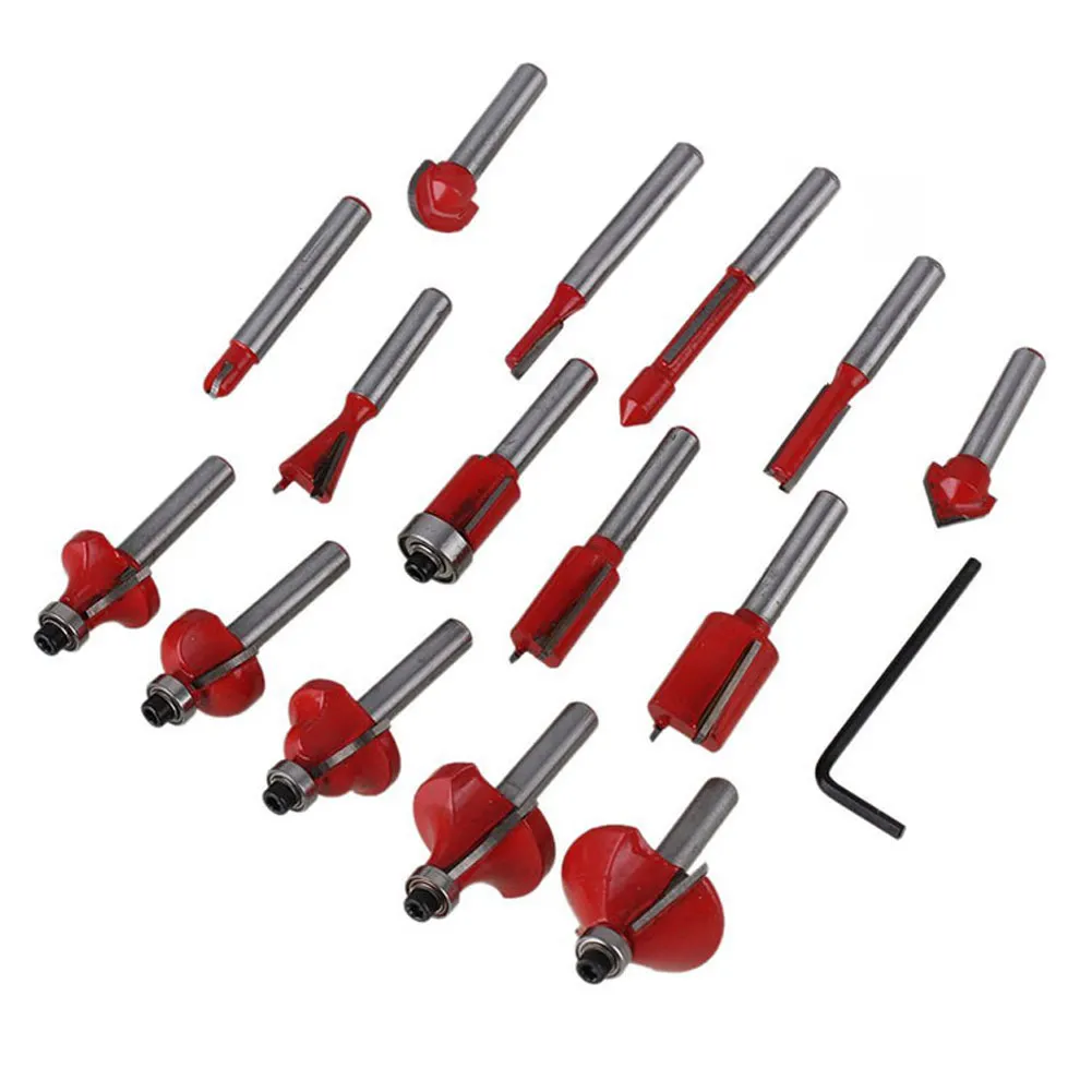 15pcs 1/4" 1/2" Professional Woodworking Milling Drill Cutter Bit Set Rotary Burr File Carving Engraving Tool Kit
15pcs 1/4" 1/2" Professional Woodworking Milling Drill Cutter Bit Set Rotary Burr File Carving Engraving Tool Kit