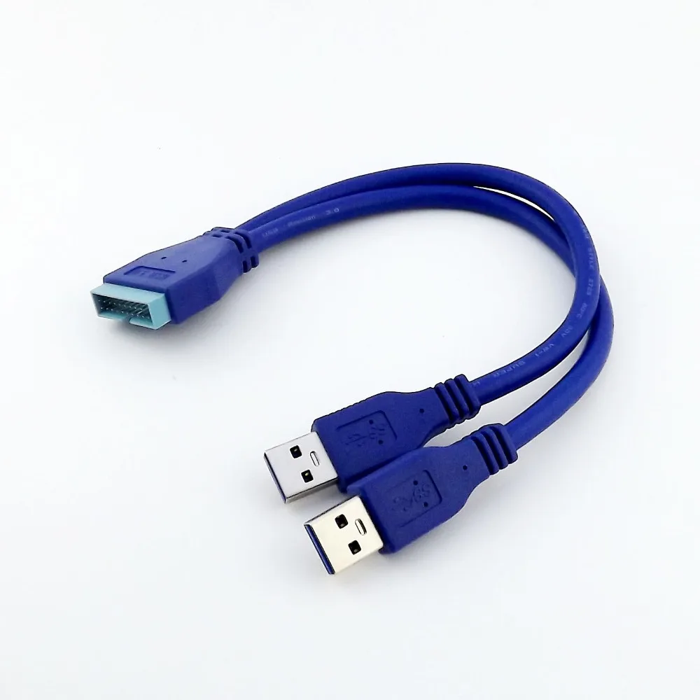 1pc USB 3.0 A Male 2 Dual Port to 20 Pin Male Header Motherboard Extension Splitter Adapter Computer Motherboard Cable
1pc USB 3.0 A Male 2 Dual Port to 20 Pin Male Header Motherboard Extension Splitter Adapter Computer Motherboard Cable