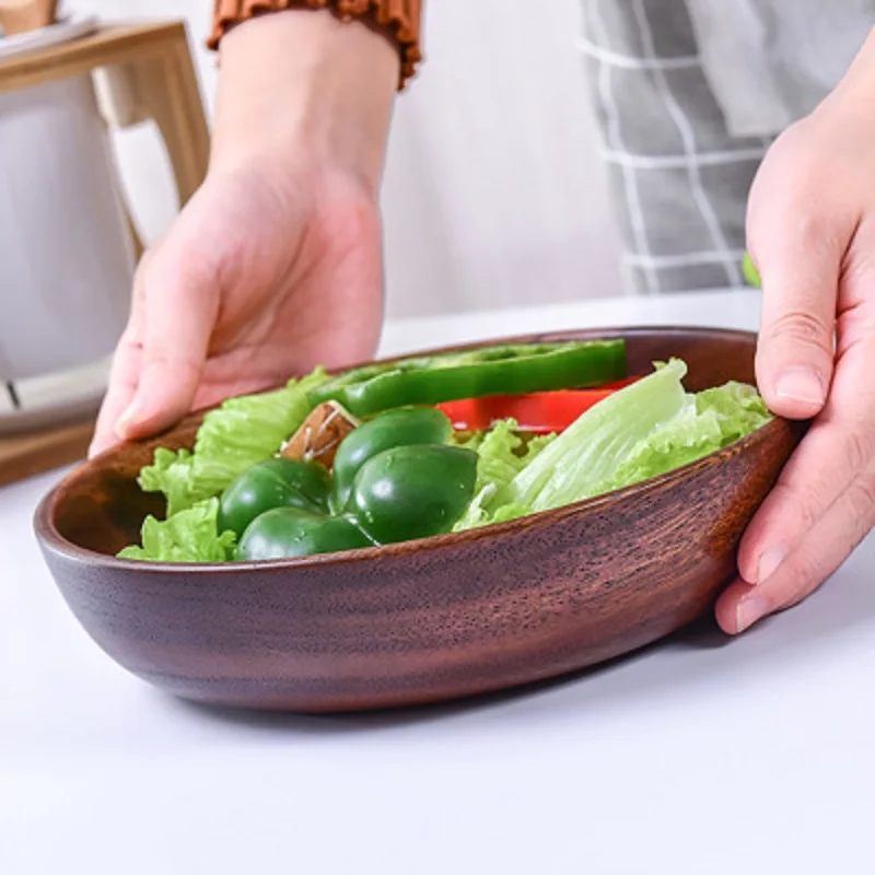Creative Natural Wooden Plate Flat Salad Bowl Salad Plate Wooden Tableware Wooden Dish
Creative Natural Wooden Plate Flat Salad Bowl Salad Plate Wooden Tableware Wooden Dish