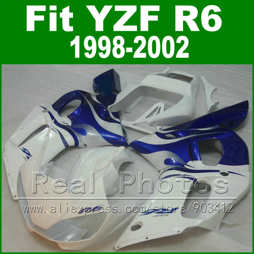 Hot sale Plastic parts for YAMAHA R6 fairing kit 1998 1999 2000 2001 2002 white YZF R6 fairings 98-02 bodywork
Hot sale Plastic parts for YAMAHA R6 fairing kit 1998 1999 2000 2001 2002 white YZF R6 fairings 98-02 bodywork