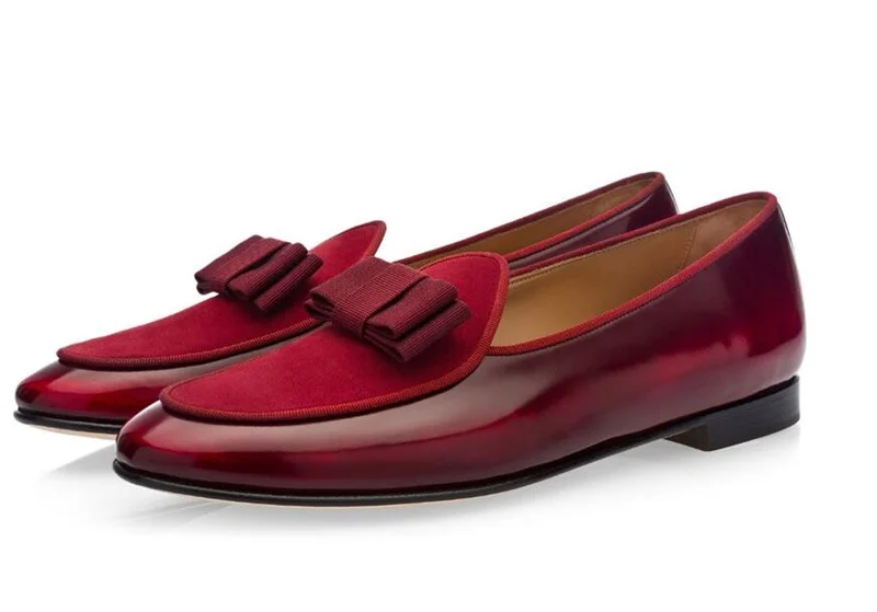 Замшевые лоферы, мужские тапочки, модельные туфли с бантом, новая модная лоскутная мужская повседневная обувь, мокасины для вождения
Замшевые лоферы, мужские тапочки, модельные туфли с бантом, новая модная лоскутная мужская повседневная обувь, мокасины для вождения