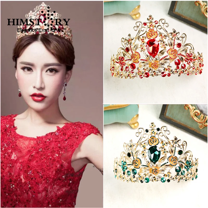 HIMSTORY Baroque Vintage Luxury Crystal Bridal Wedding Jewelry Rhinestone Tiaras Crowns Pageant Hair Accessory
HIMSTORY Baroque Vintage Luxury Crystal Bridal Wedding Jewelry Rhinestone Tiaras Crowns Pageant Hair Accessory