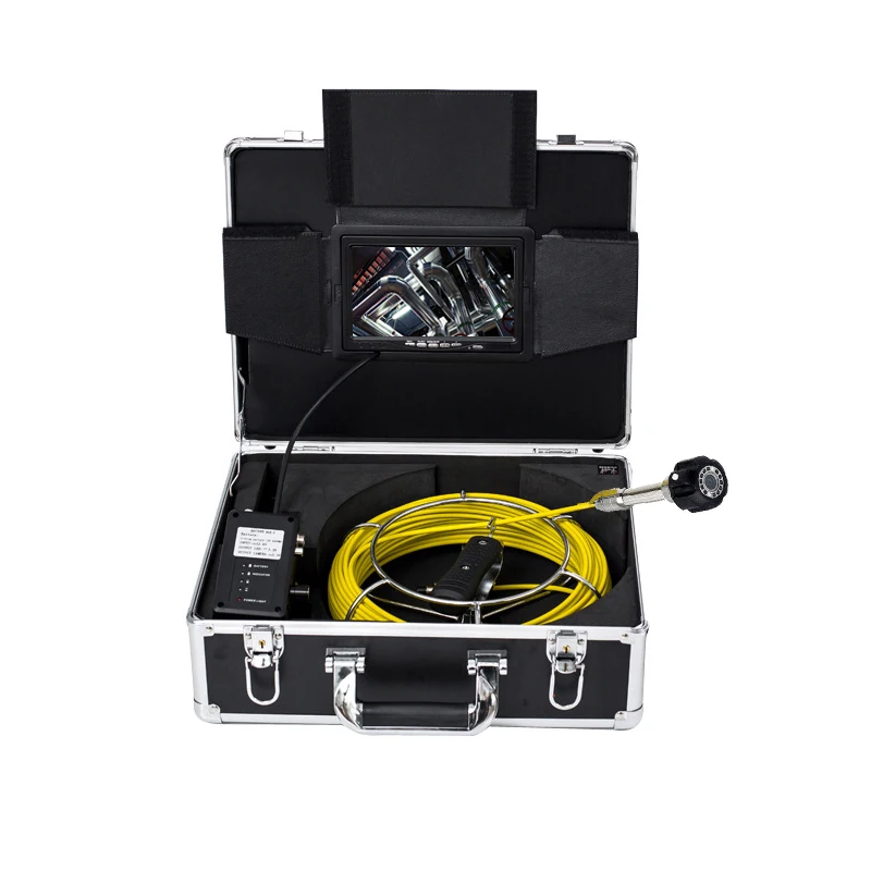 7" LCD 20M Fiberglass Cable Handheld Drainage Pipe Inspection Camera System 1000TVL 23mm Lens Snake Industrial Endoscope
7" LCD 20M Fiberglass Cable Handheld Drainage Pipe Inspection Camera System 1000TVL 23mm Lens Snake Industrial Endoscope