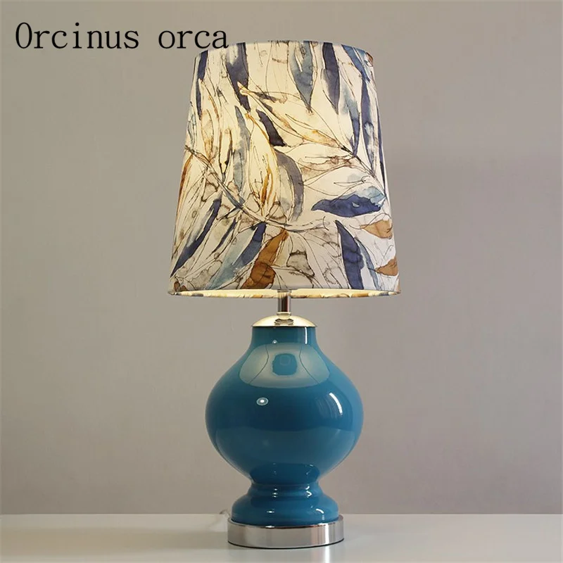 Nordic Mediterranean blue glass lamp simple and stylish living room study bedroom bedside lamp free shipping
Nordic Mediterranean blue glass lamp simple and stylish living room study bedroom bedside lamp free shipping